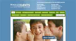 Desktop Screenshot of beachcitiesents.com